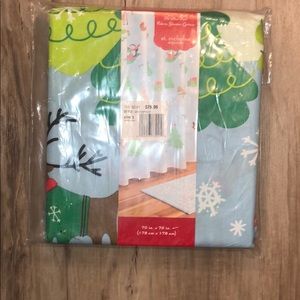 Christmas shower curtain